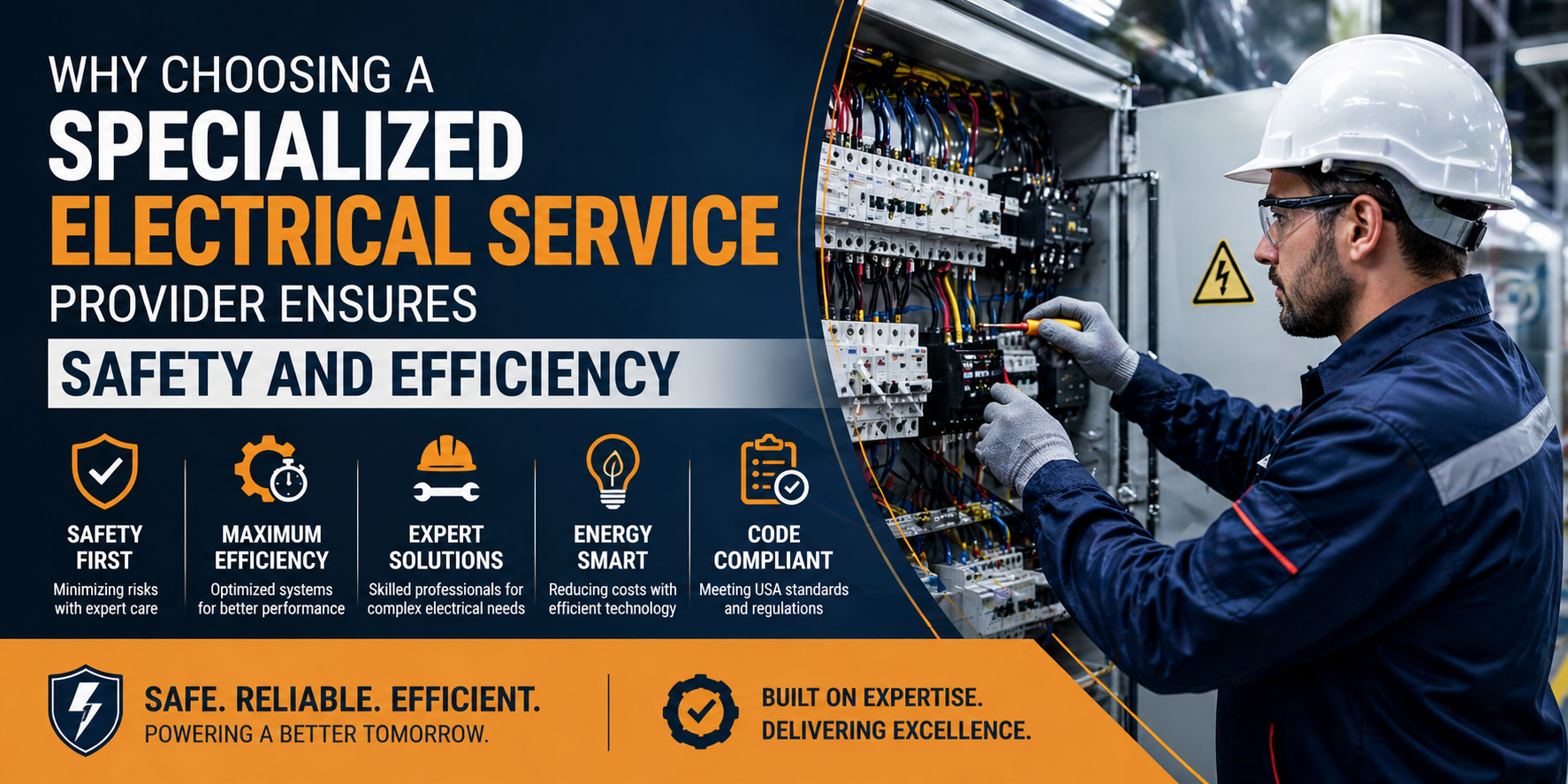 Why Choosing a Specialized Electrical Service Provider Ensures Safety and Efficiency